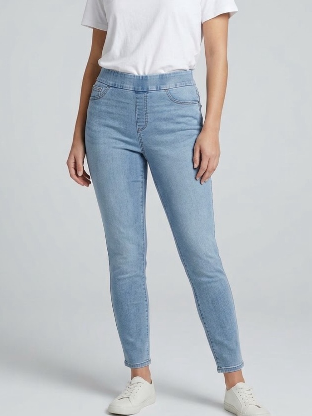Chico's Light Blue Pull-On Jeggings